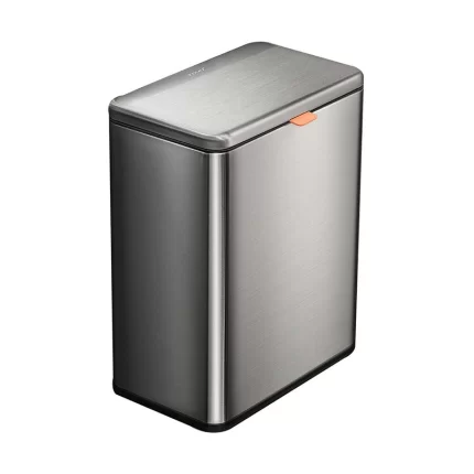 سطل در کابینتی بدنه استیل 8 لیتری ابعاد 24×14.5×31.2 سانتی‌متر